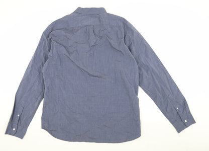 J.Crew Men's Blue Slim Fit Long Sleeve Shirt XL