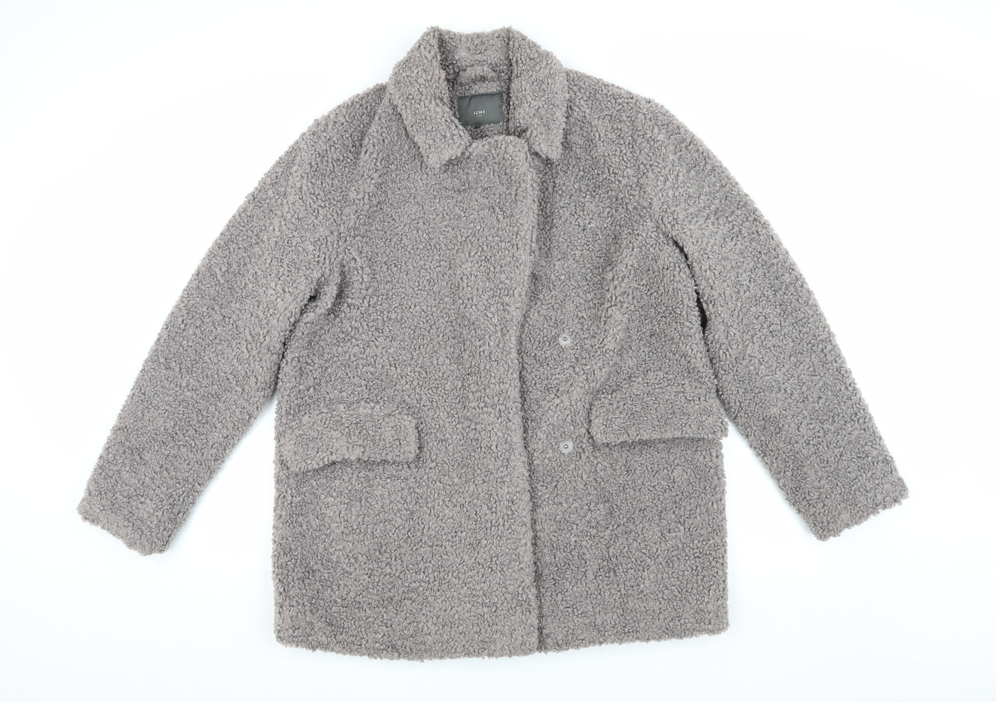 Womens UK Size M ICHI Grey Basic Jacket