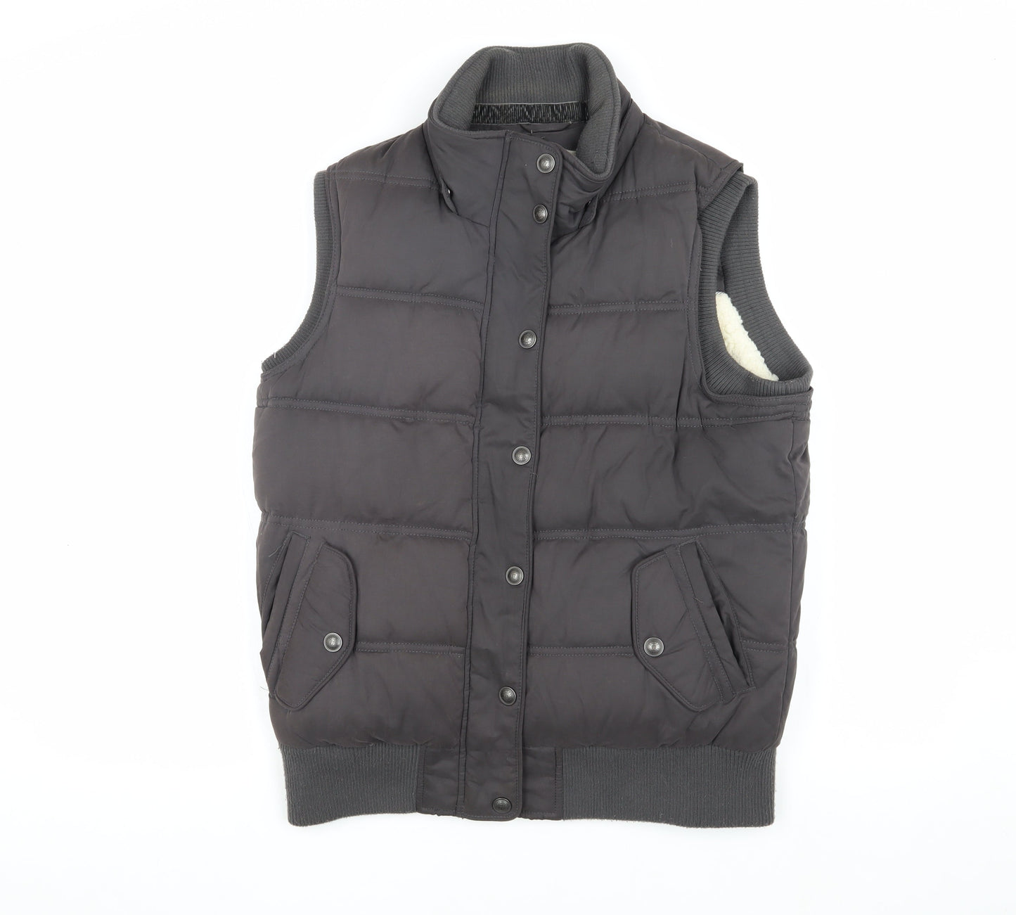 Womens UK Size 12 Fat Face Black Puffer Jacket