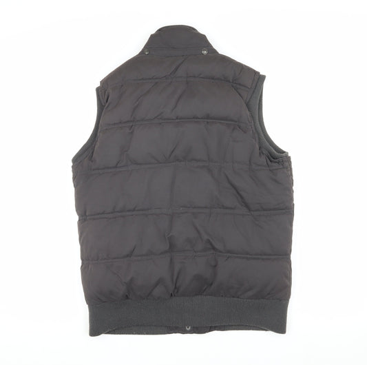 Fat Face Women's Black Puffer Waistcoat Size 12 Regular Fit