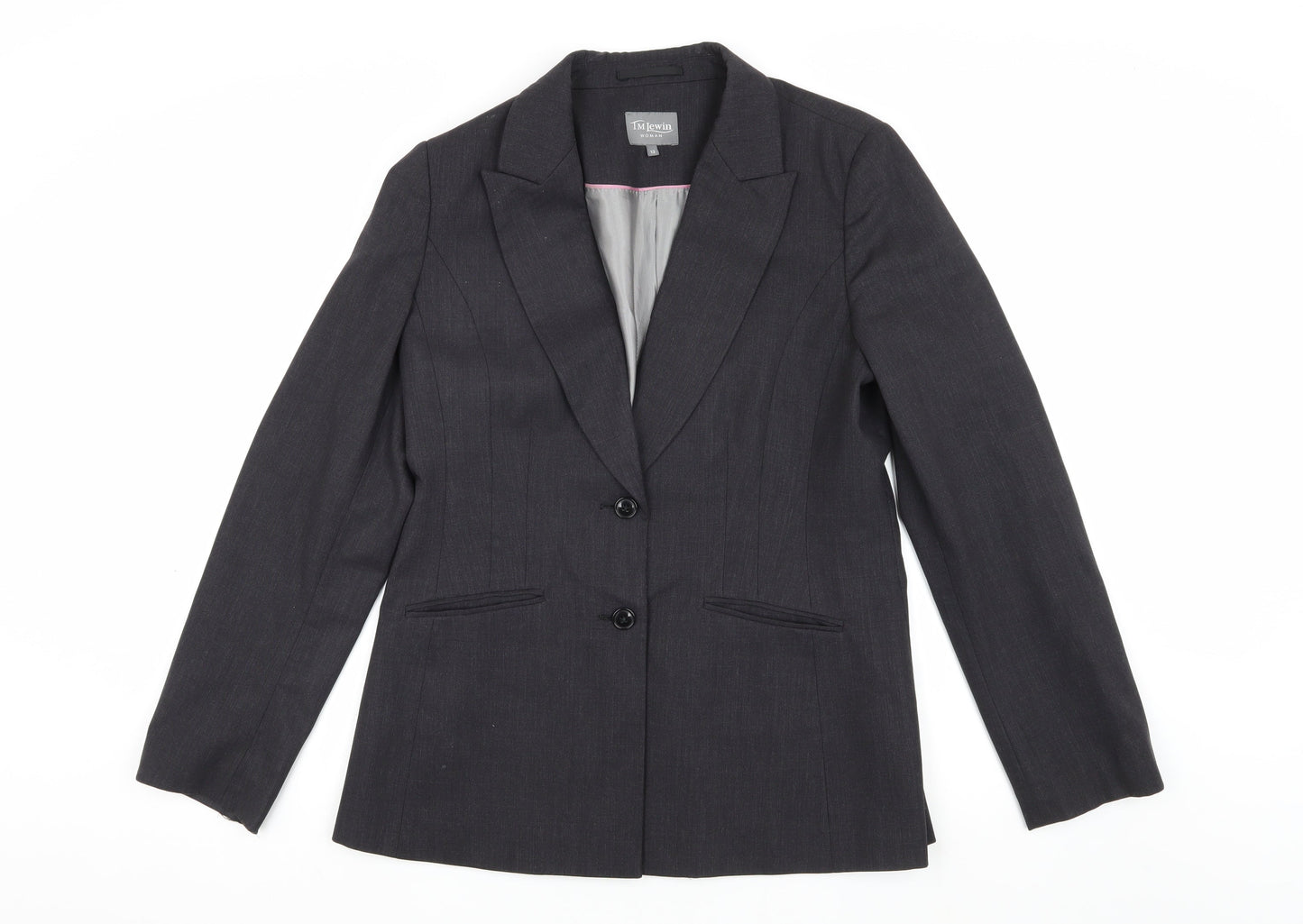 Womens UK Size 12 TM Lewin Regular Grey Blazer