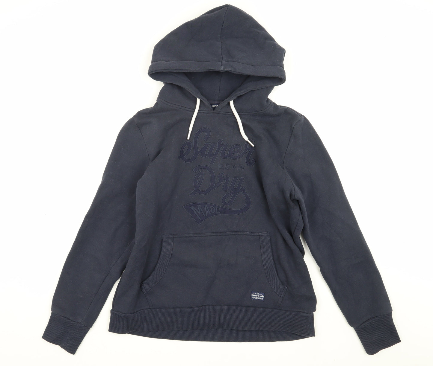 Superdry Women's Blue Pullover Hoodie Size 16