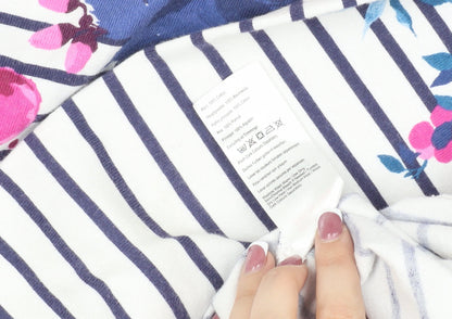 Joules Women's Multicoloured Floral Shift Dress Size 10