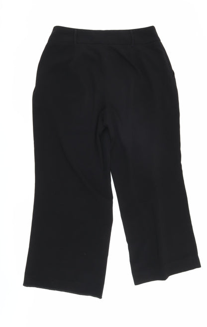 Katherine Barclay Women's Black Wide-Leg Trousers