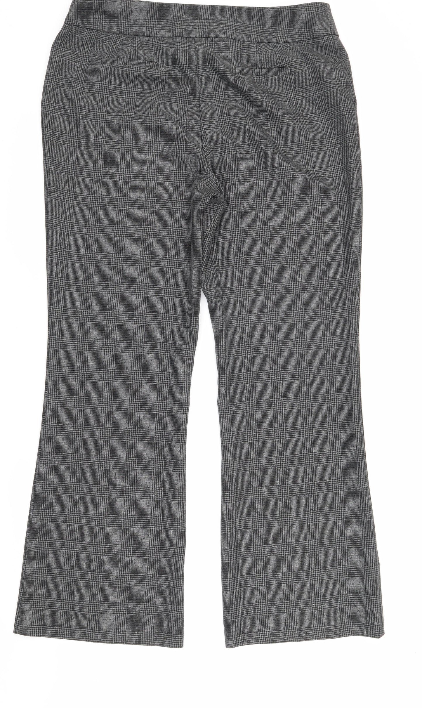 Womens UK Size 14 Evie Regular Fit Dress Pants Grey Trousers