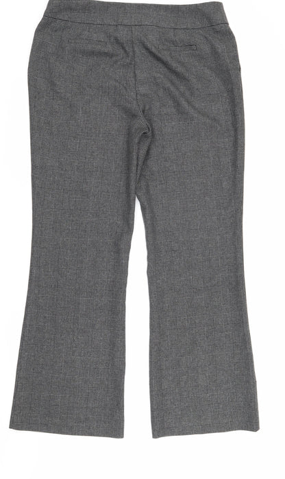 Womens UK Size 14 Evie Regular Fit Dress Pants Grey Trousers