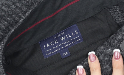 Jack Wills Men's Grey Dress Pants, 32R, Straight Leg
