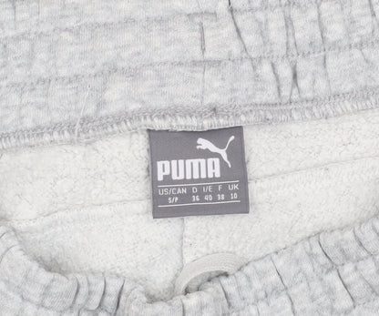 Puma Men's Grey Joggers, Size S, Sporty Fleece Trousers