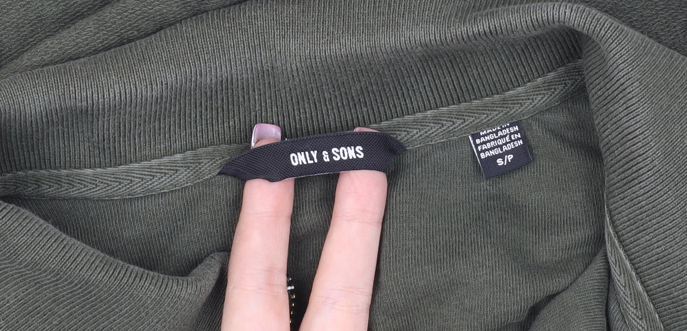 ONLY & SONS Green Polo Shirt for Men, Size S