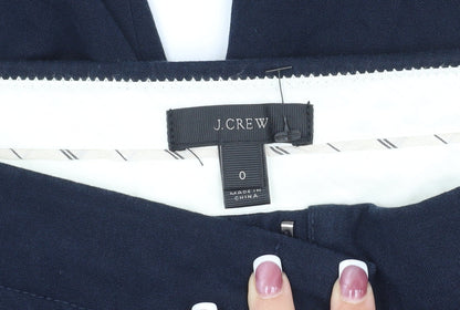 J.Crew Womens Blue Trousers Size 2XS Straight Leg