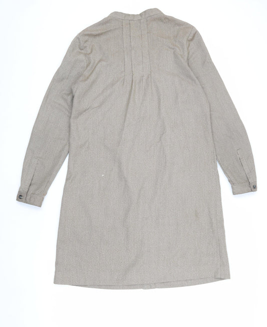 Gap Women's Beige Shirt Dress Size 8 - Autumn Casual Wear