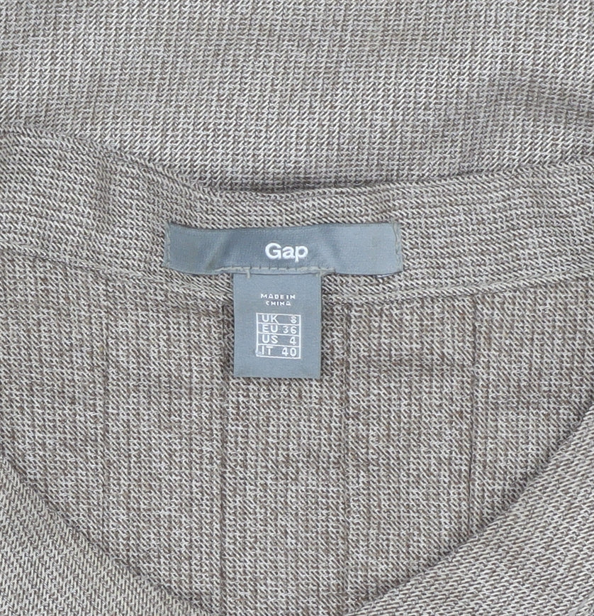 Gap Women's Beige Shirt Dress Size 8 - Autumn Casual Wear