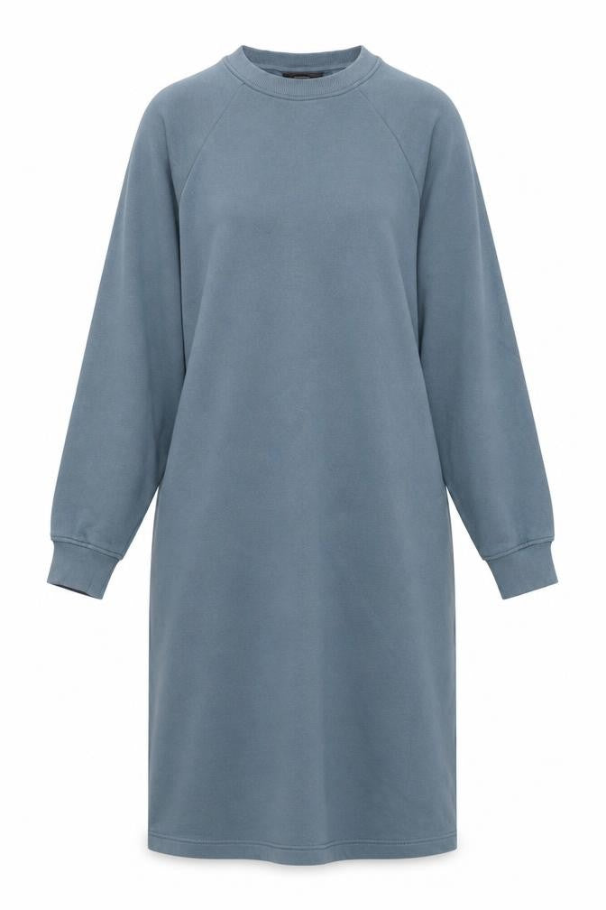 Monki Women's Blue Jumper Shirt Dress, Size S, Long Sleeve