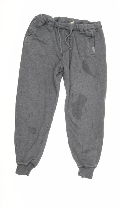 Hollister Men's Grey Joggers, Size S, Fleece Activewear
