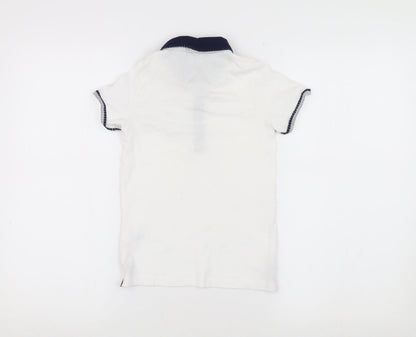 URBN-DEPT Boys' White Polo Shirt, Size 7 Years, Cotton, Casual