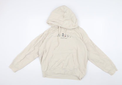 Uniqlo Peanuts Beige Pullover Hoodie, L, Unisex