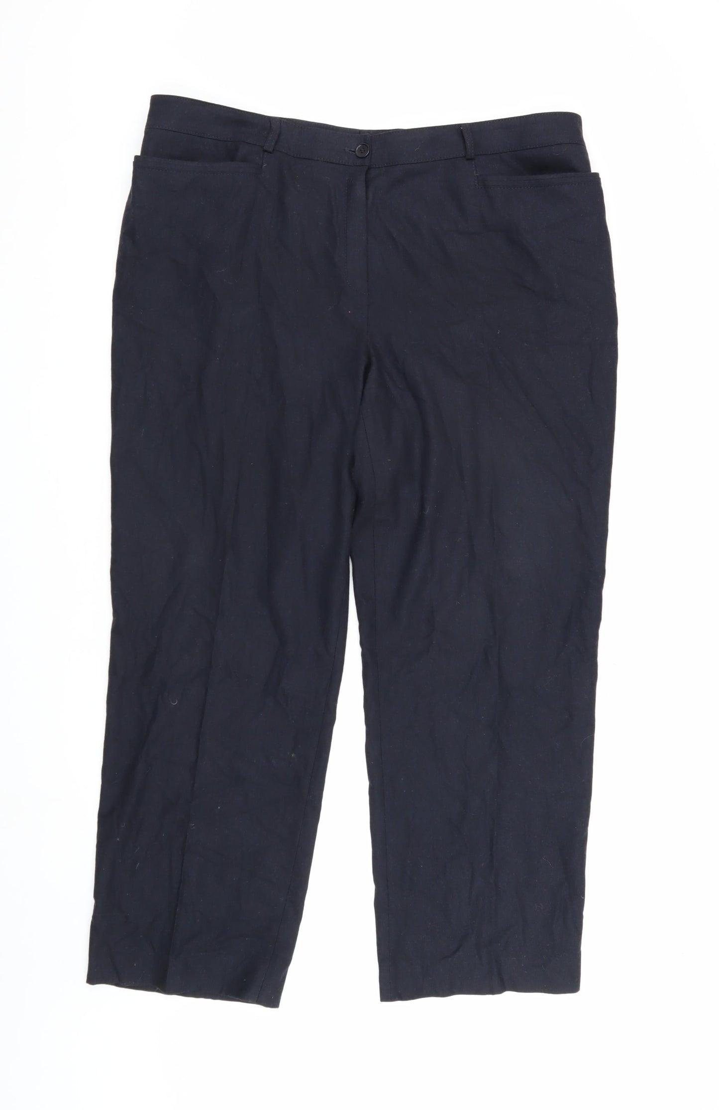 Basler Men's Navy Dress Pants - M, Business Casual