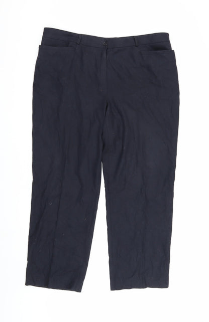Basler Men's Navy Dress Pants - M, Business Casual