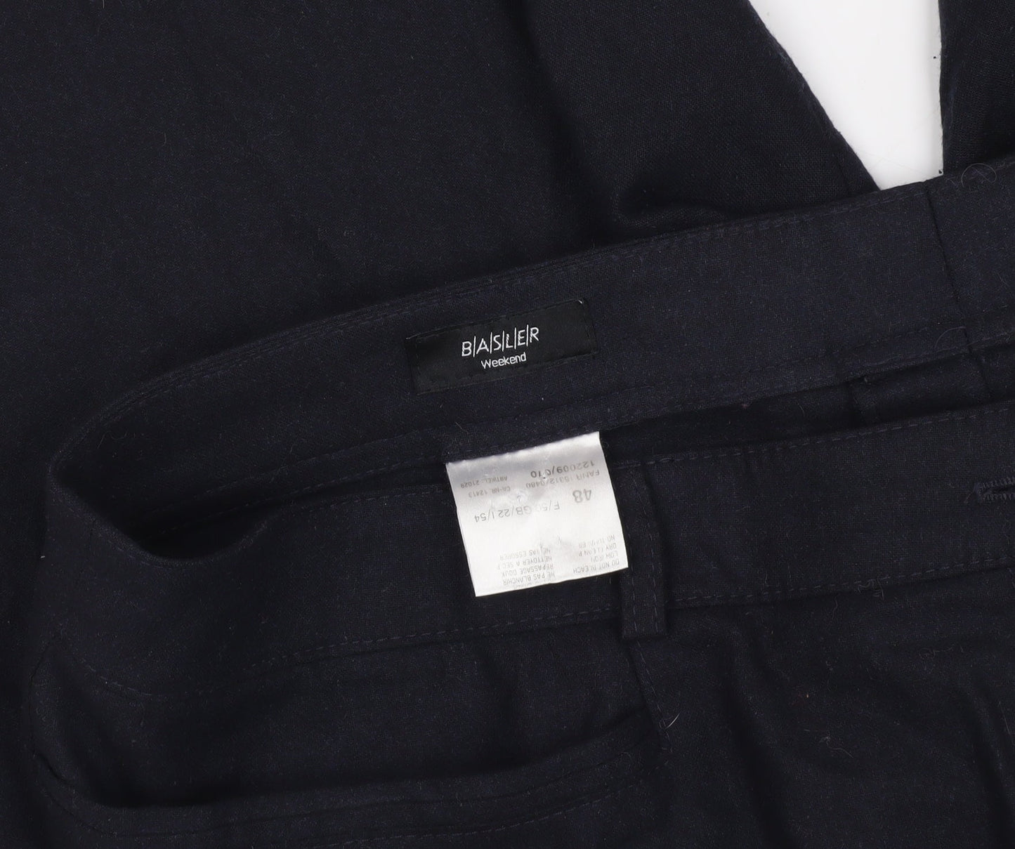 Basler Men's Navy Dress Pants - M, Business Casual