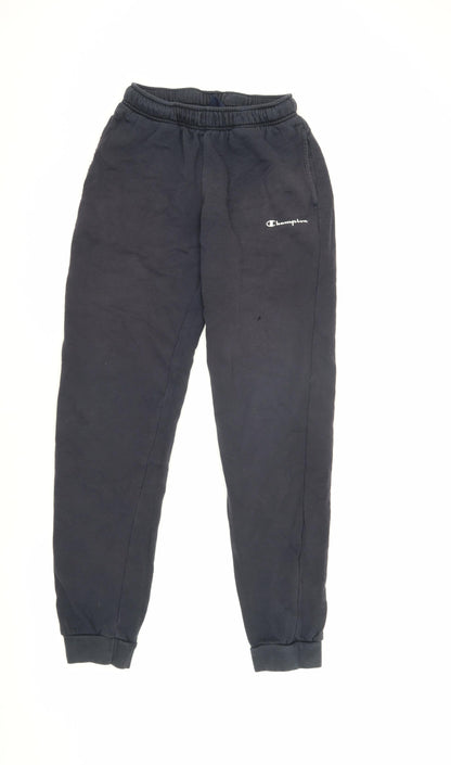 Champion Boys Black Jogger Trousers XL - Perfect for School