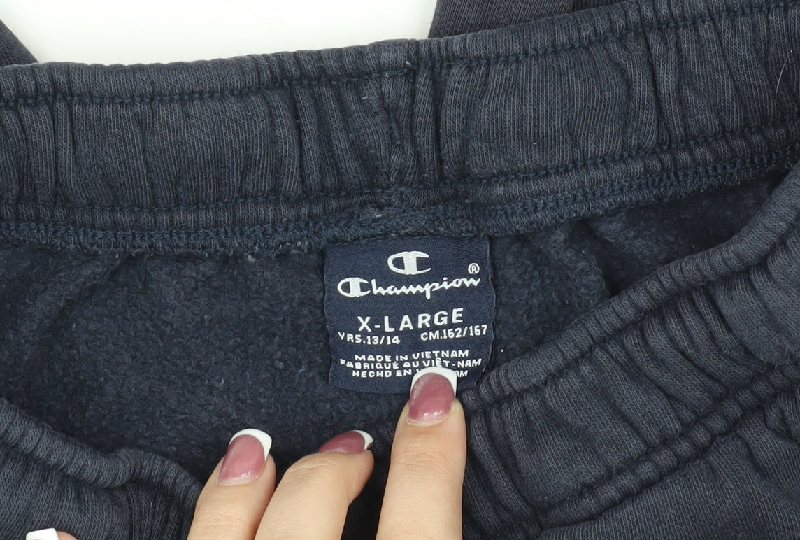 Champion Boys Black Jogger Trousers XL - Perfect for School