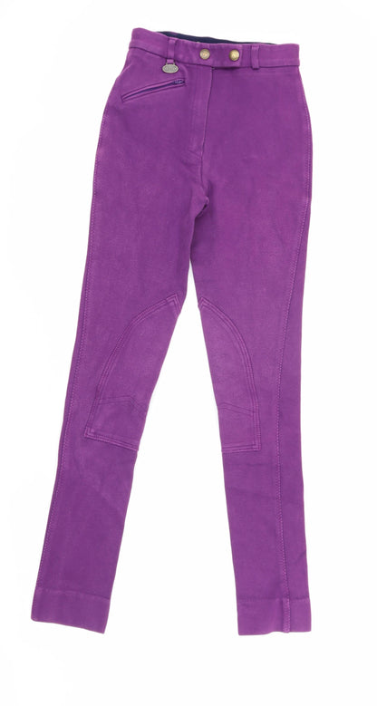 Equetech Women's Purple Straight Trousers