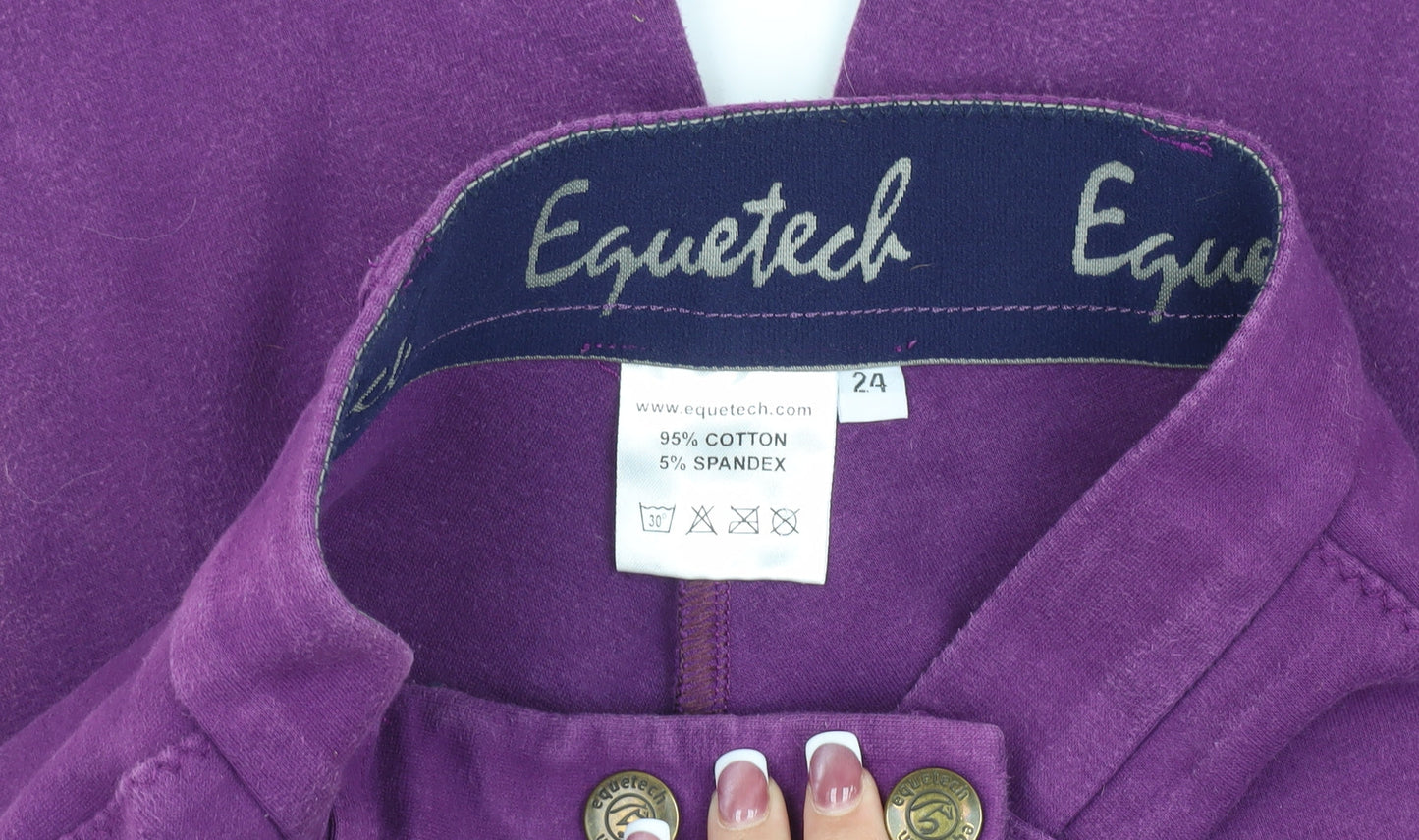 Equetech Women's Purple Straight Trousers