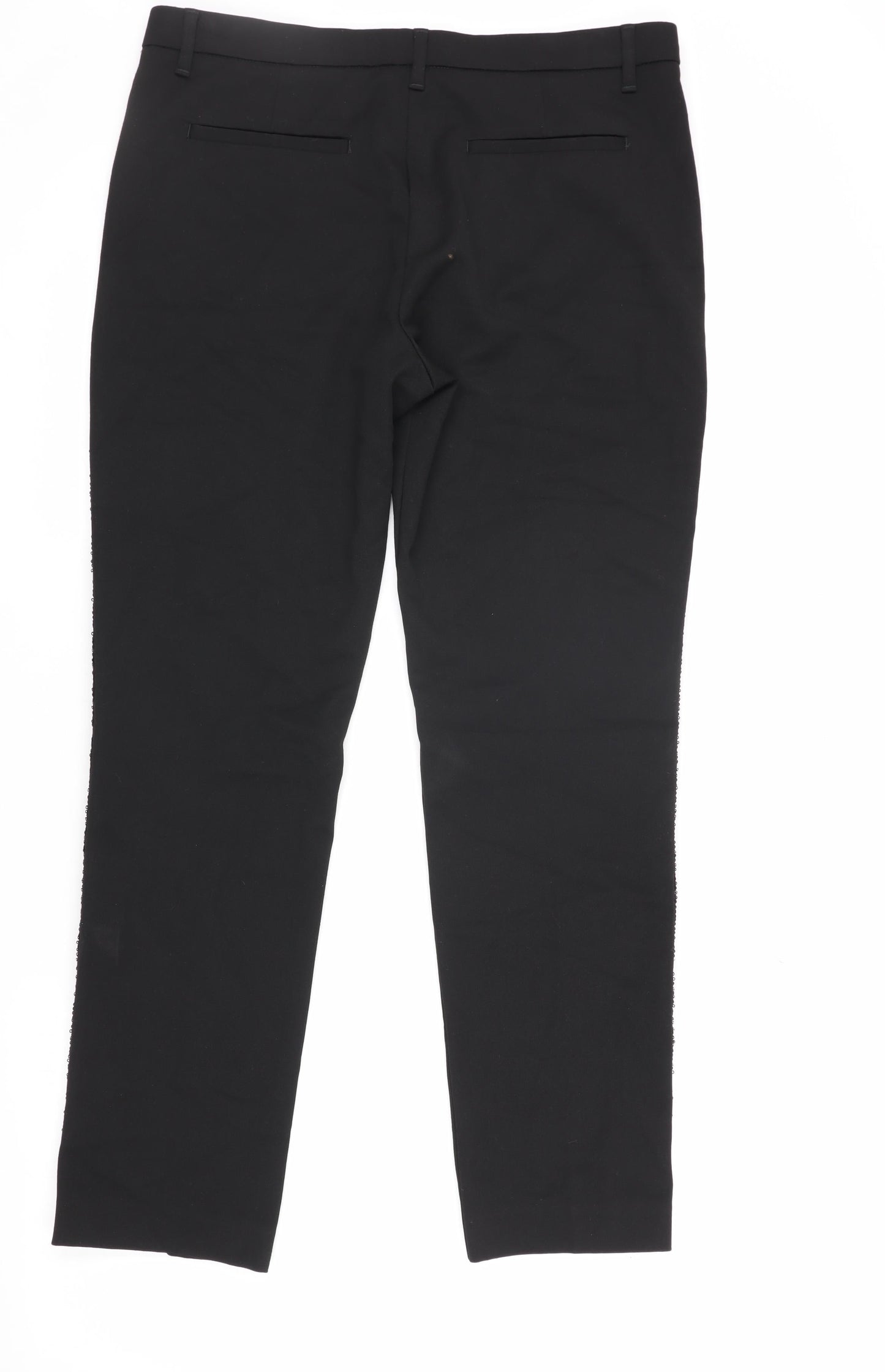 Womens UK Size 12 Marks and Spencer Regular Fit Dress Pants Black Trousers