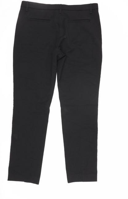 Womens UK Size 12 Marks and Spencer Regular Fit Dress Pants Black Trousers