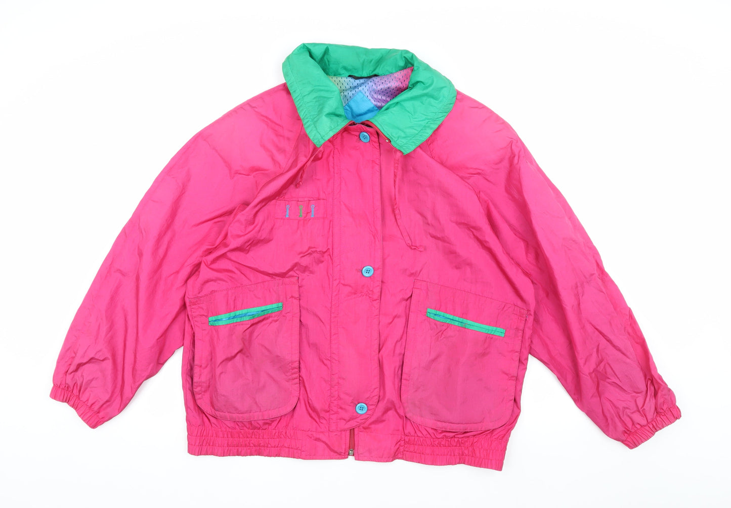 Mens UK Size M Cyclone Pink Windbreaker Coat