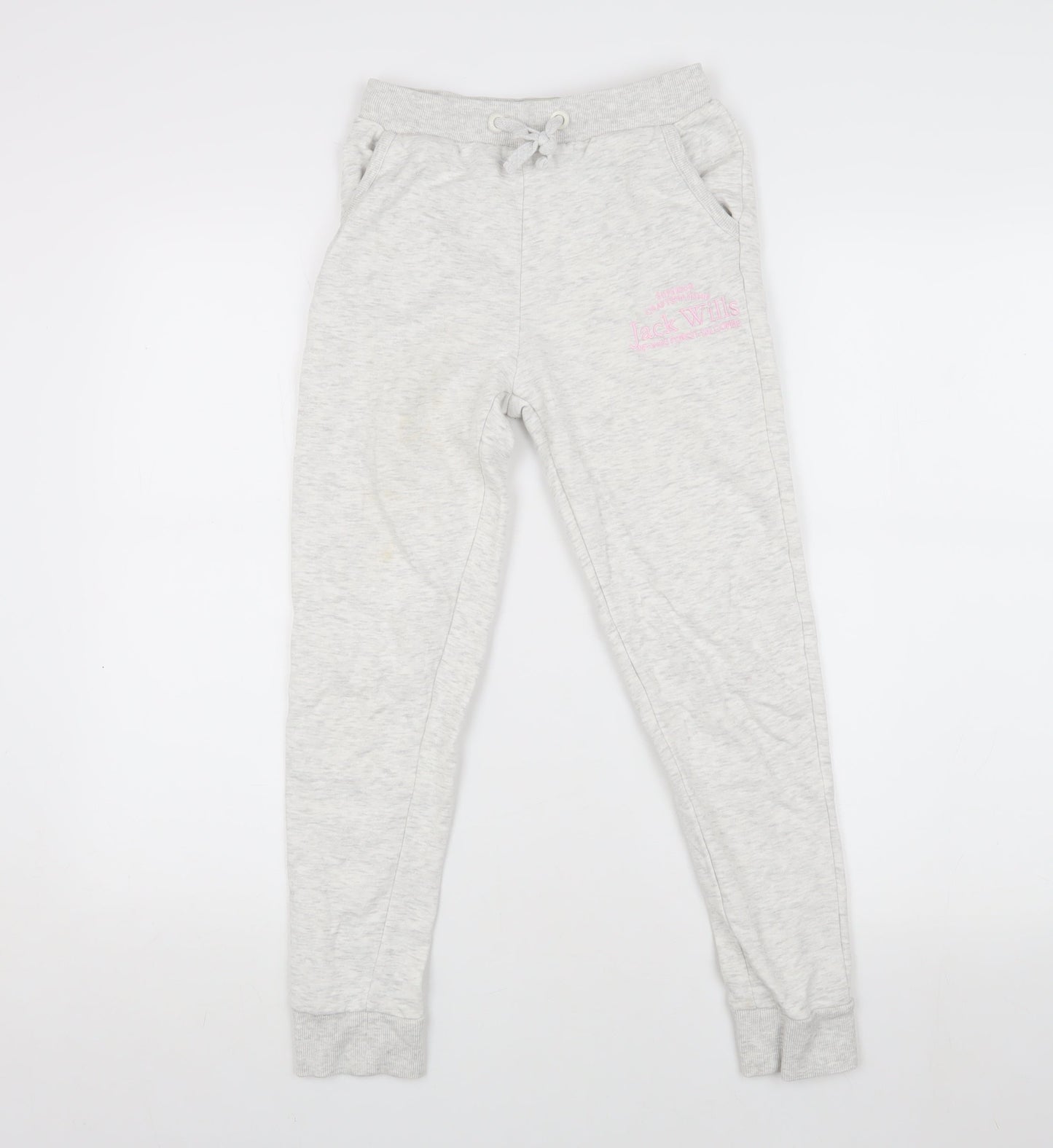 Jack Wills Girls Grey Jogger Trousers 9-10 Years - Casual