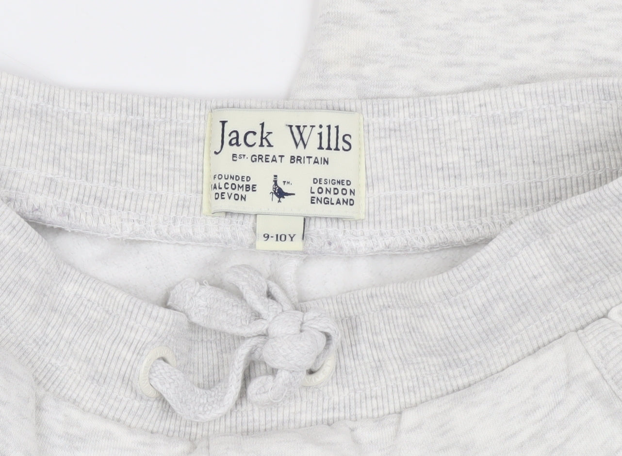Jack Wills Girls Grey Jogger Trousers 9-10 Years - Casual