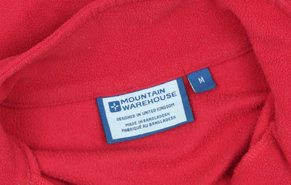 Mens UK Size M Mountain Warehouse Red Henley Sweatshirt