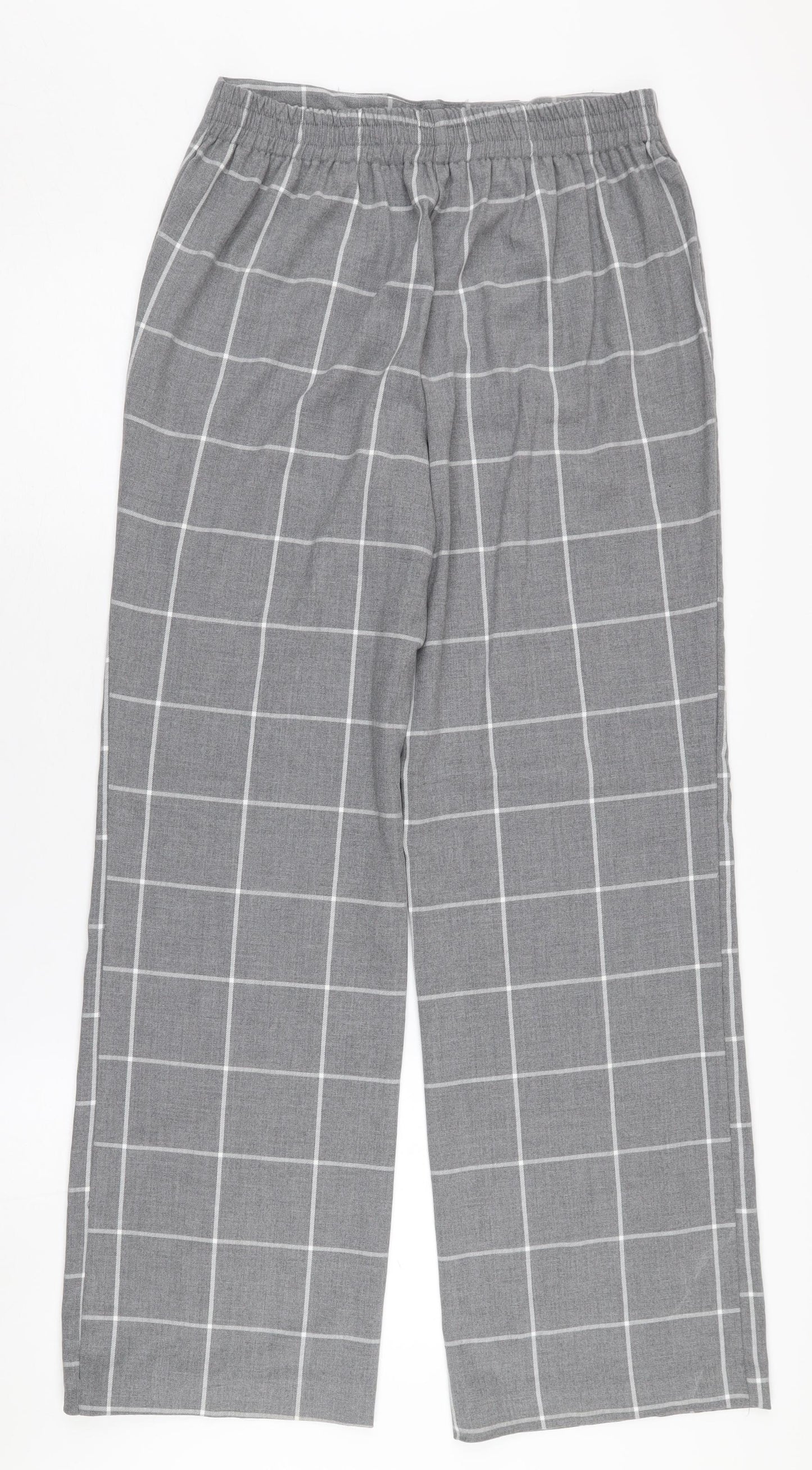 Womens UK Size 10 Kiabi Regular Fit Business Casual Grey Trousers