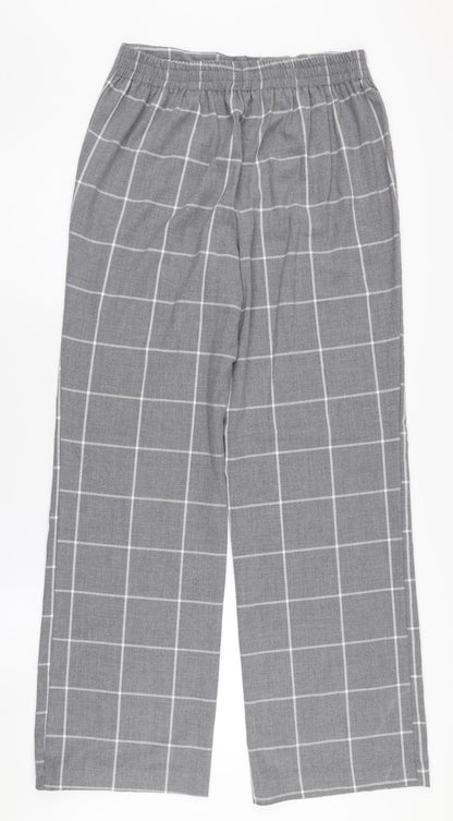 Womens UK Size 10 Kiabi Regular Fit Business Casual Grey Trousers
