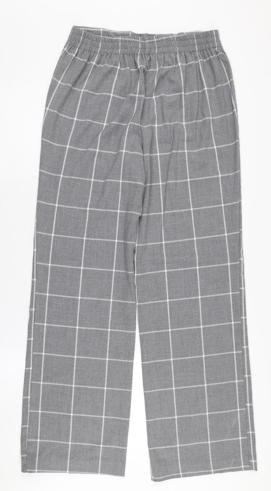 Womens UK Size 10 Kiabi Regular Fit Business Casual Grey Trousers