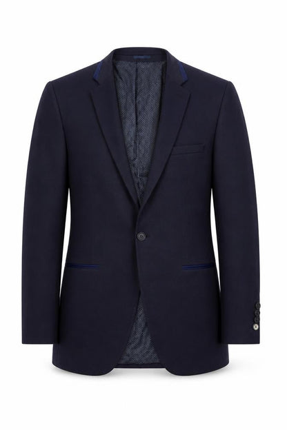 Swade Men's Navy Blazer, Size 38, Regular Fit, Two-Button