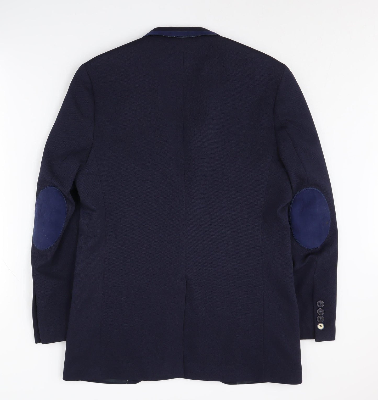 Swade Men's Navy Blazer, Size 38, Regular Fit, Two-Button