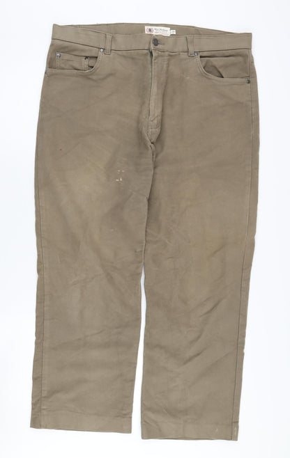 Marks and Spencer Brown Men's Trousers Size 38