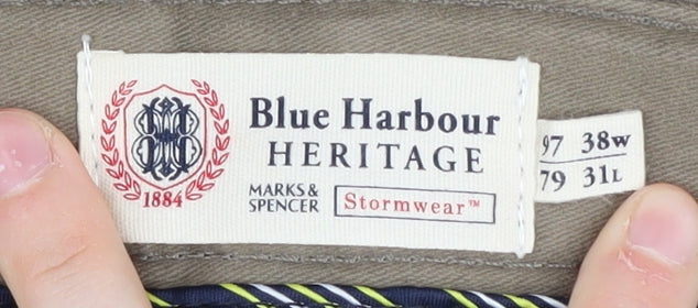 Marks and Spencer Brown Men's Trousers Size 38