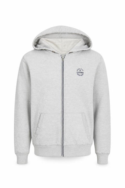 Soulcal Men's Grey Full Zip Hoodie M