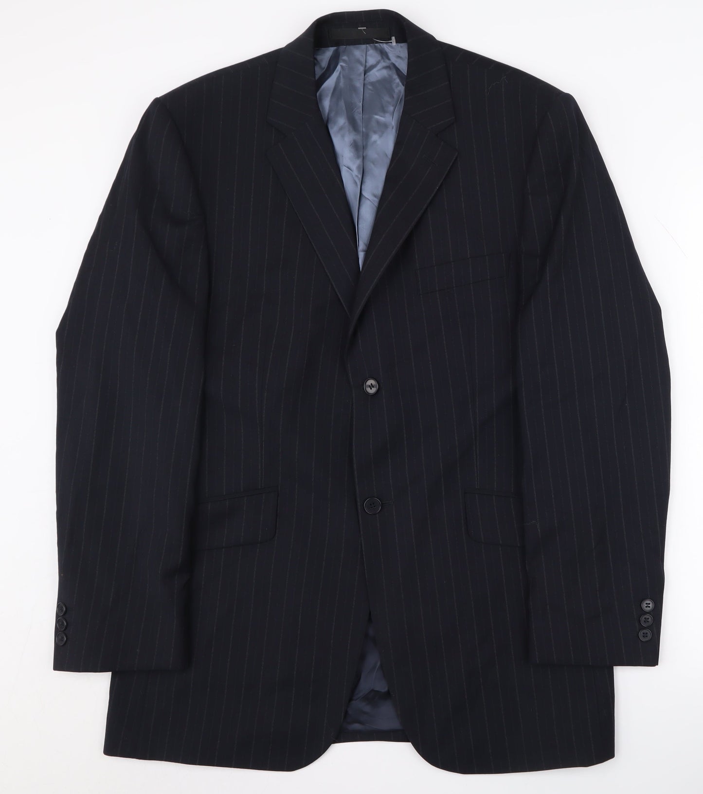 Mens UK Size 40 Karl Jackson Regular Blue Suit Jacket