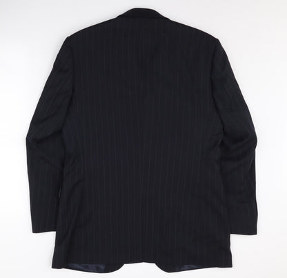 Mens UK Size 40 Karl Jackson Regular Blue Suit Jacket