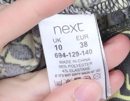 Womens UK Size 10 NEXT Multicoloured Basic Blouse