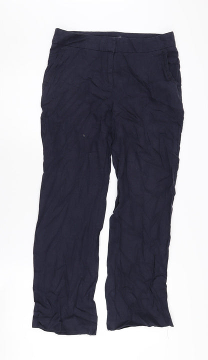 Womens UK Size 10 BHS  Cropped Blue Trousers