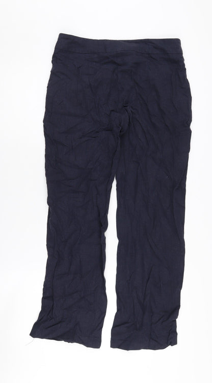 Womens UK Size 10 BHS  Cropped Blue Trousers