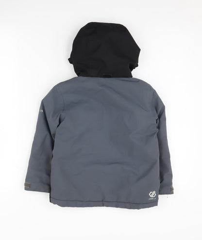 Dare 2b Boys Black Grey Colourblock Puffer Jacket 3-4 Years
