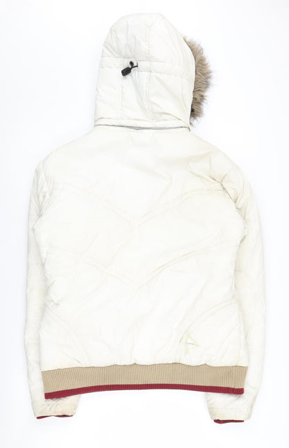 Womens UK Size 14 Protest Ivory Puffer Jacket