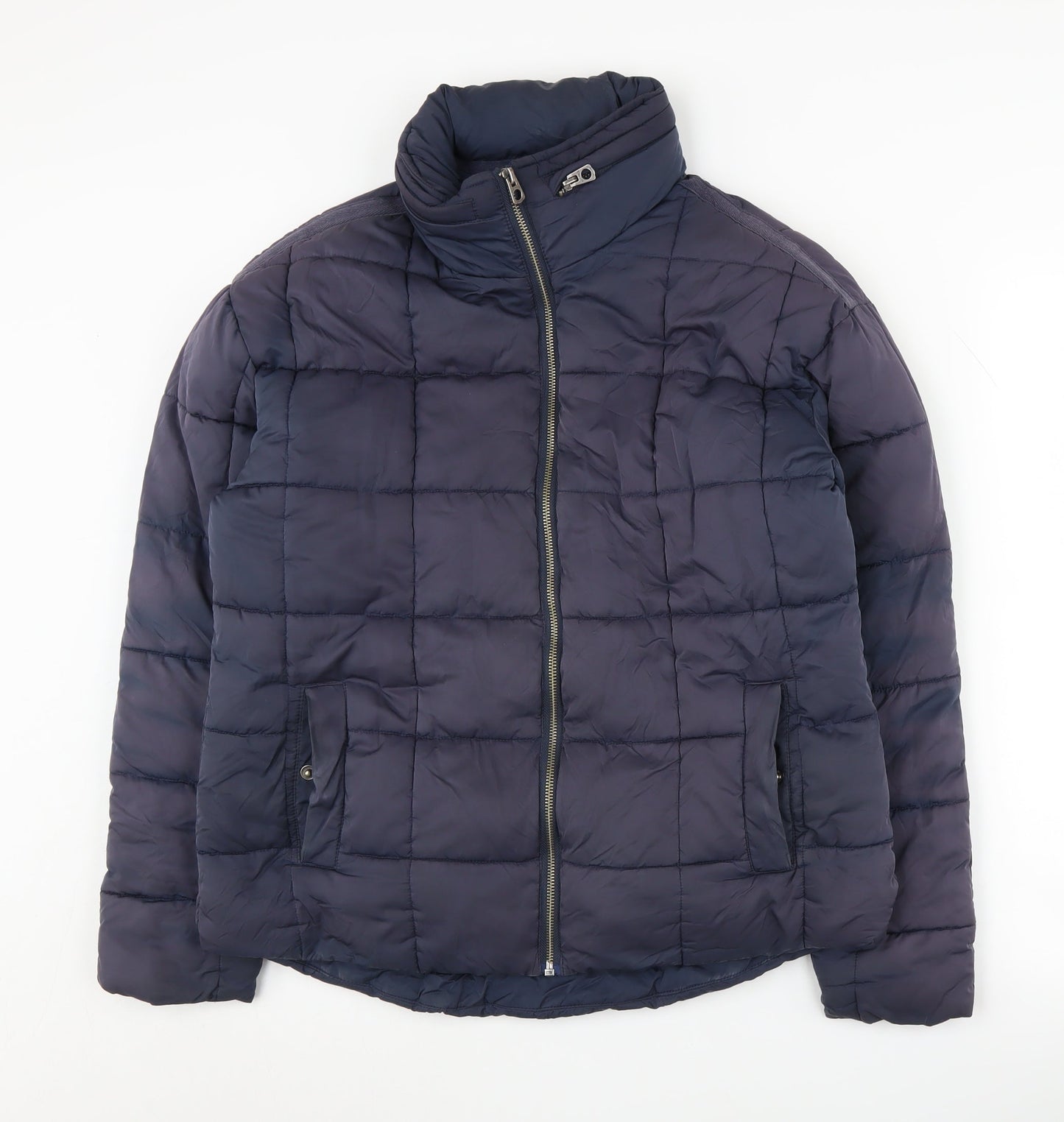 Fat Face Women's Blue Puffer Jacket Size 10