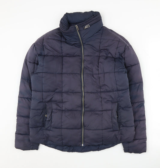 Fat Face Women's Blue Puffer Jacket Size 10